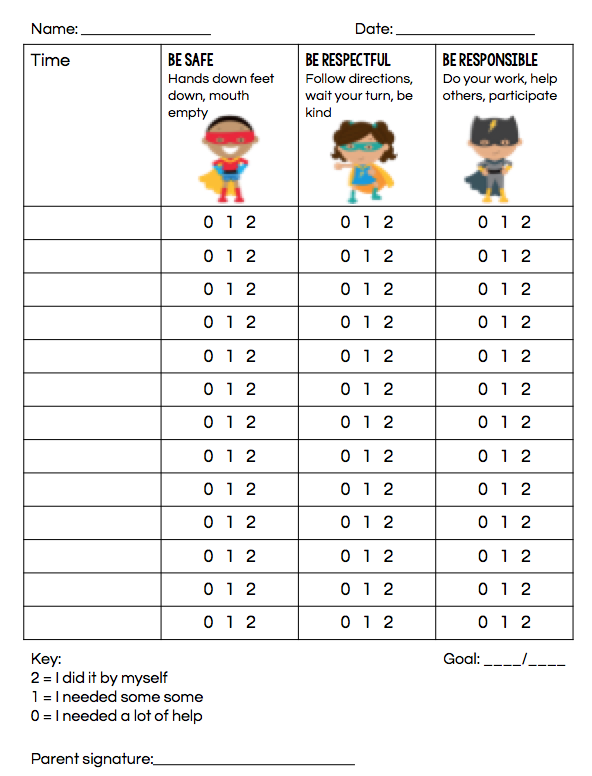 Grab this free super point sheet for children!