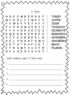 2 Free Thanksgiving Word Search Printables for Kids