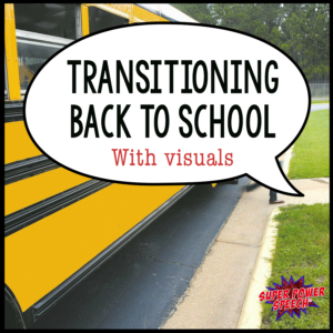 Wondering how to use visuals to help your child (or student) get back into the school routine? Check out this post!