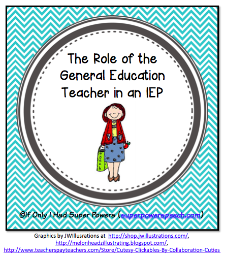 The Role of the General Education Teacher in an IEP