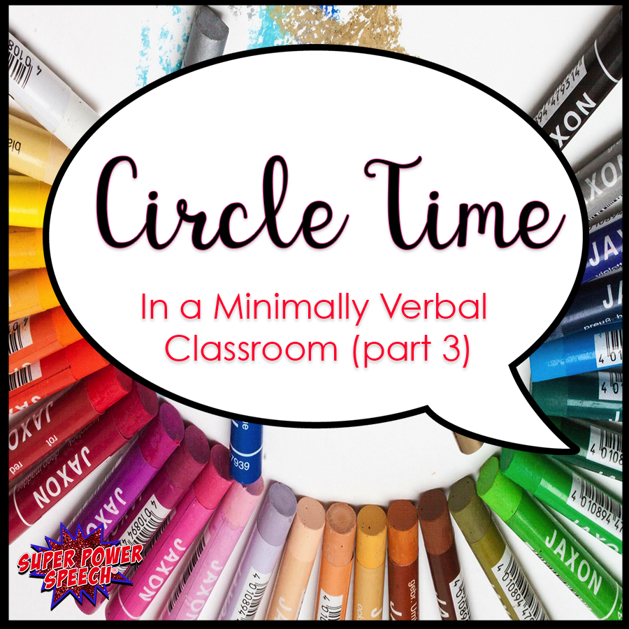 Doing group activities with non-verbal students can seem overwhelming at first. But I've developed a great circle time routine for these students. It is language rich and lots of fun!