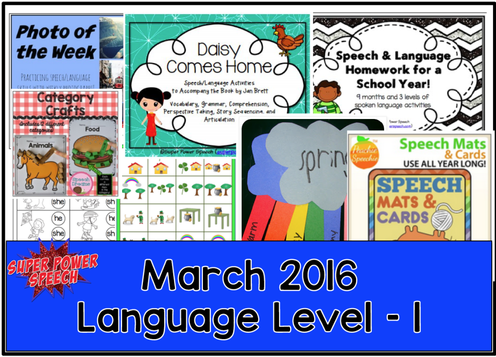 FREE March SLP Lesson Plans