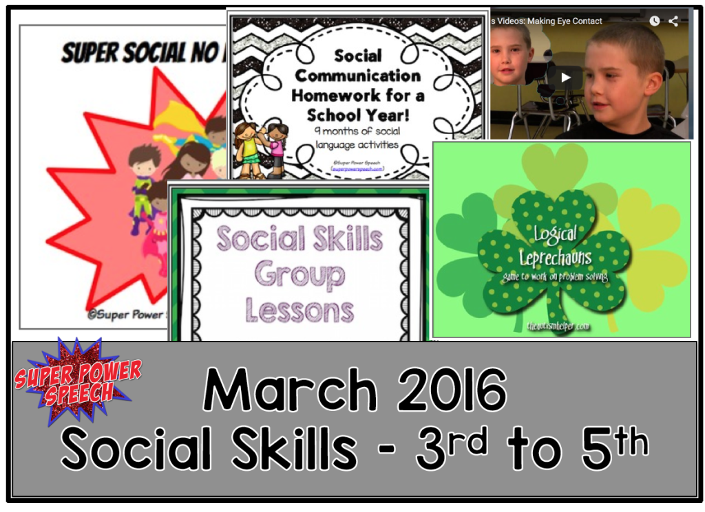 FREE March SLP Lesson Plans