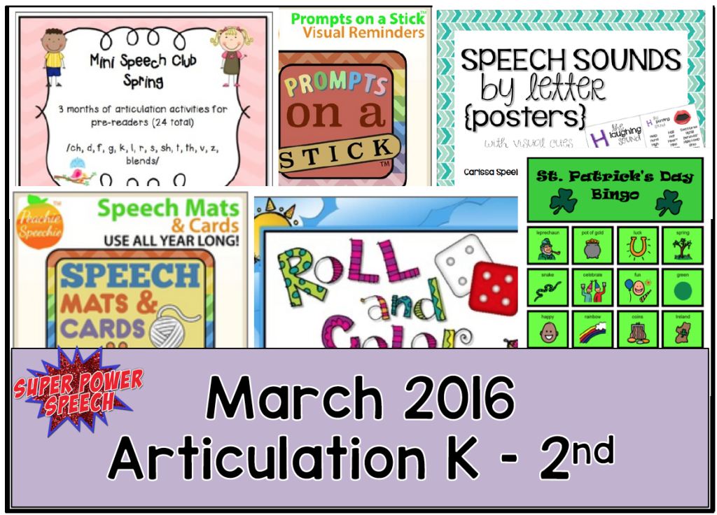 FREE March SLP Lesson Plans