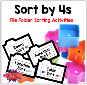 Sort by 4s is a fun, easy way to learn categorization (and so much more!!!)