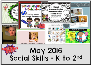 Free speech and language lesson plans for May!