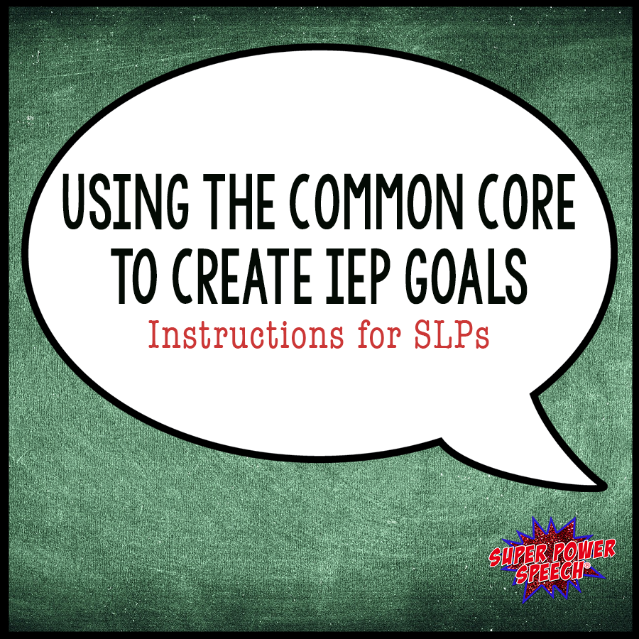 Using the Common Core to create IEP goals is easy with these step by step instructions!