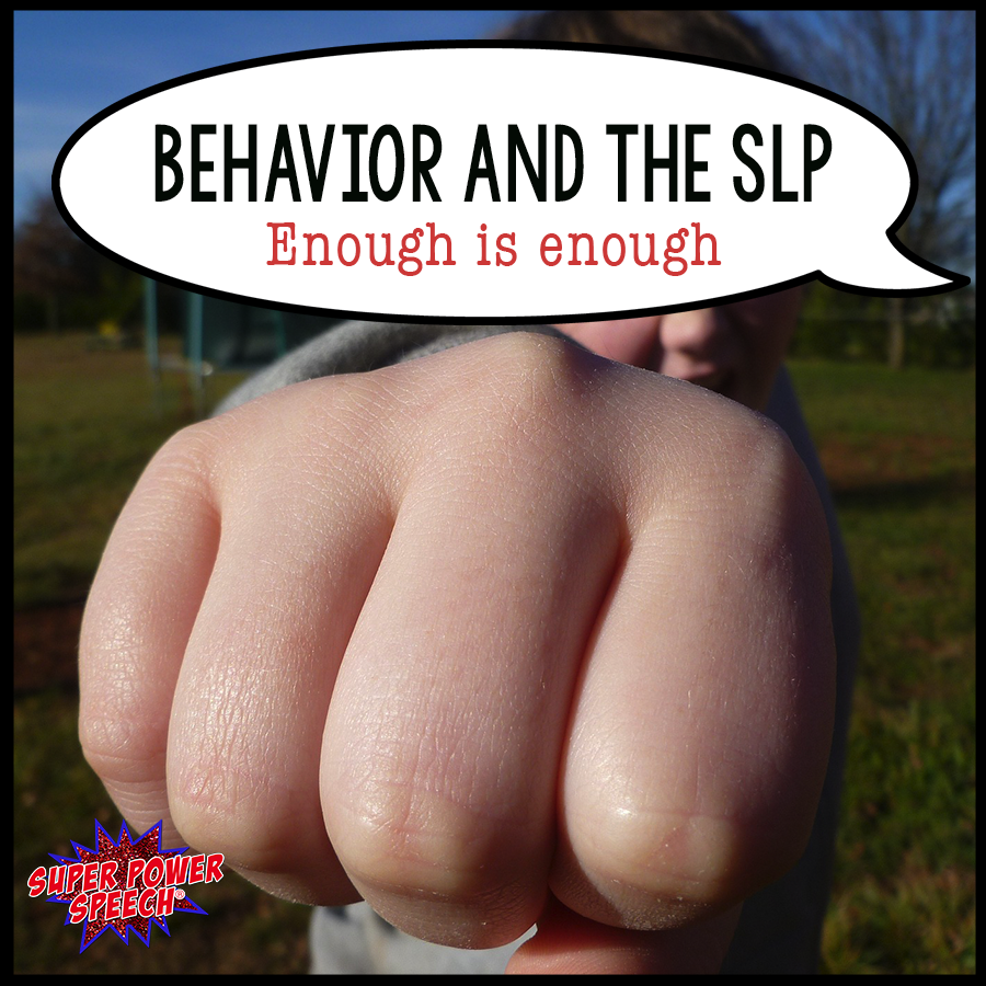 At what point can the SLP say "enough is enough". This student's behavior difficulties are not because of their communication.