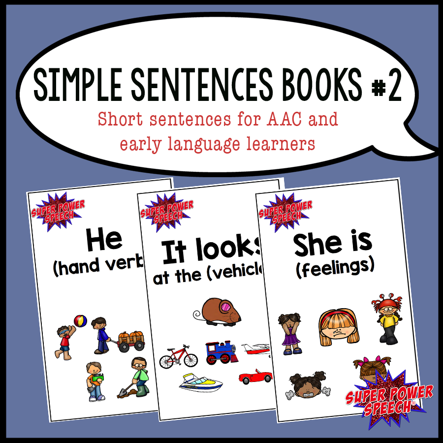 Simple Sentences 2 helps early language learners to master 3rd person pronouns, verbs, and basic categories!