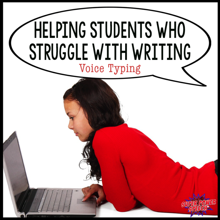 Helping Students Who Struggle with Writing — Voice Typing