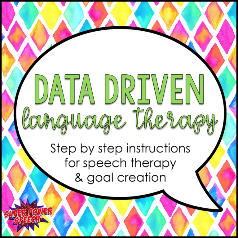 Data Driven Language Therapy