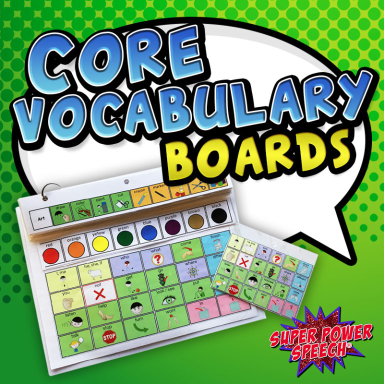 AAC Vocabulary Boards (Editable)