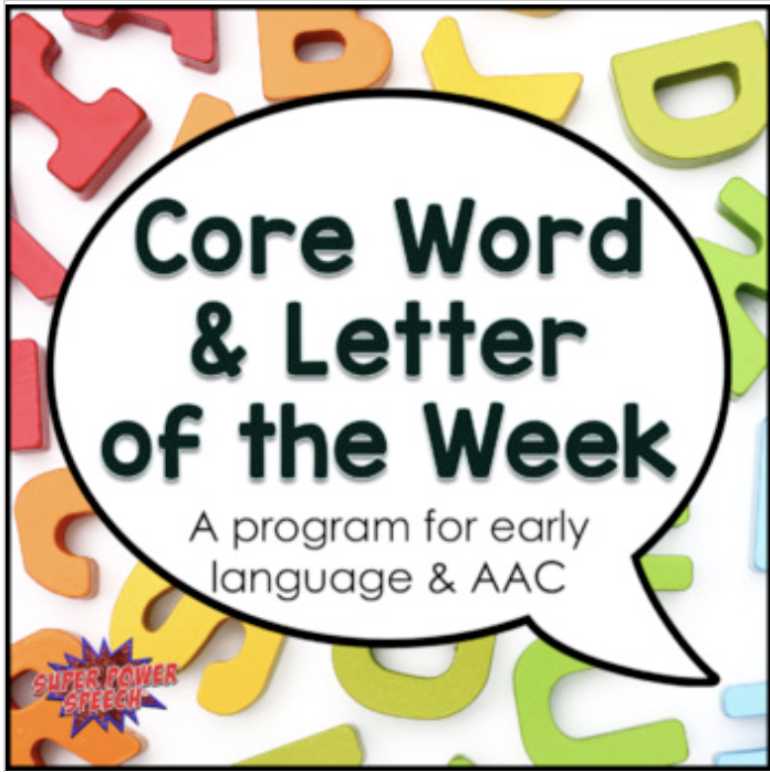 Core Word and Letter of the Week