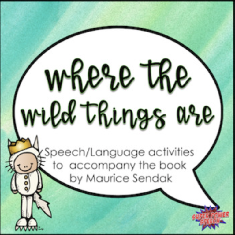 Where the Wild Things Are (Speech Therapy Book Companion)