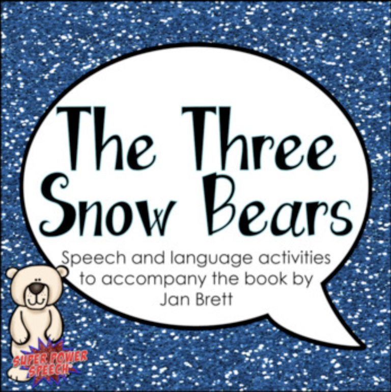 The Three Snow Bears (Speech Therapy Book Companion)