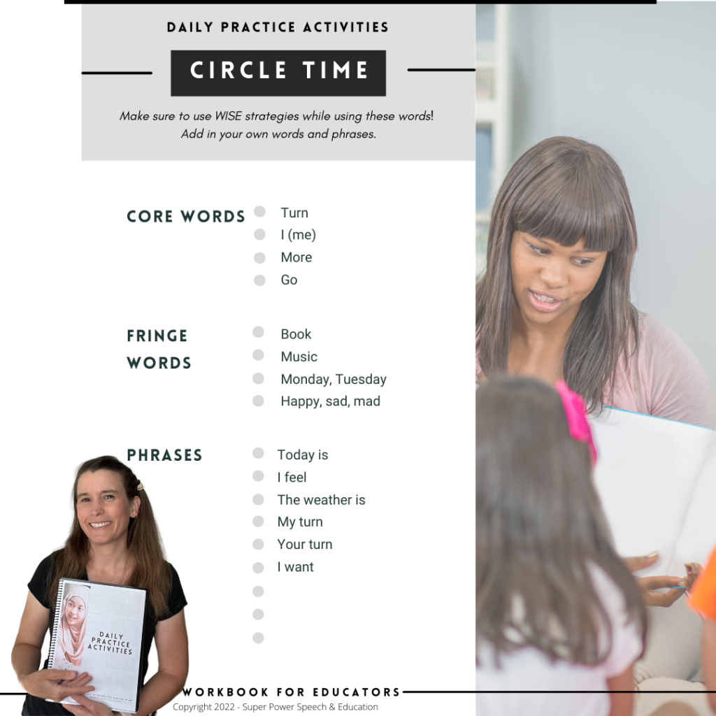 AAC Workbook & Trainings for Educators - Super Power Speech
